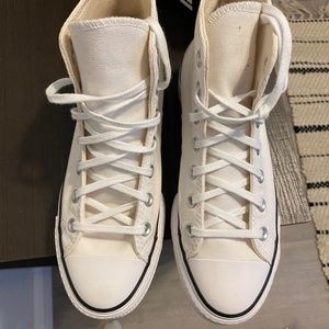 Platform white converse